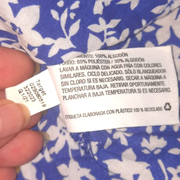 HATCH Maternity Floral Maxi Dress Tiered Blue White ‎Cottage Boho Prairie XXL - Picture 8 of 11